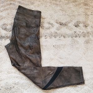 Zyia Distressed Copper Luxe Leggings
